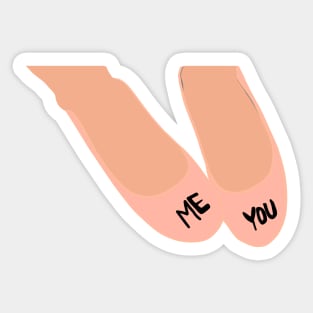 Me and you Sticker